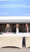 6 panelists sitting