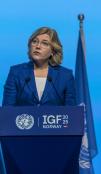 EU-kommisjonens visepresident Henna Virkkunen på åpningsseremonien av Internet Governance Forum 2025
