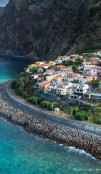 Coastal city landscape