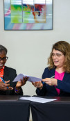 Regina Obam, PS Trade Kenya and Dora Correia, European Commission Director for Trade
