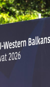 EU Western Balkans Summit 2026 banner image.
