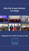 Entre otras actividades, Celebramos el Día de Europa en el Centro Cultural La Moneda, se realizó la visita de los Embajadores de los Estados miembros de la Unión Europea a la región de Valparaíso y participamos en el evento en la Residencia de Suecia sobre el nuevo Acuerdo Marco Avanzado UE-Chile. Boletín Mayo 2023 aquí