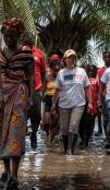 Amb. Nona Deprez visits flood victims 