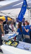 People visiting the stand