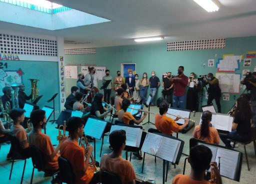 Young musicians in Venezuela
