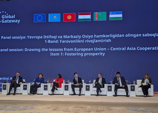 EUSR Eduards Stiprais moderated the Panel on EU – Central Asia Cooperation