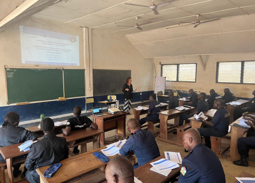 Human rights training at the National Gendarmerie School of Kolongo