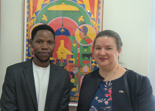 Llomedy and Ambassador Katrin Hagemann