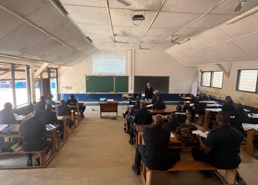 Human rights training at the National Gendarmerie School of Kolongo