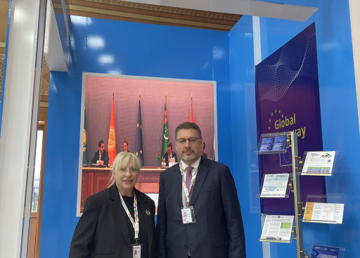 EUSR Eduards Stiprais and EU Head of Delegation Beata Peksa 