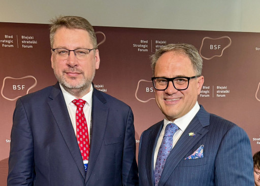 EUSR Eduards Stiprais and Ambassador of the Republic of Kazakhstan to the Kingdom of Belgium.