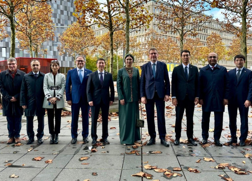 EUSR Eduards Stiprais hosted a lunch with Central Asian Deputy Ministers and colleagues from EC.