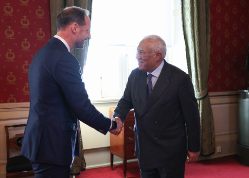 President of the European Council Antonio Costa and Crown Prince Regent Haakon