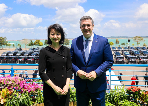 With Senior Minister of State for Transport of Singapore Sun Xueling