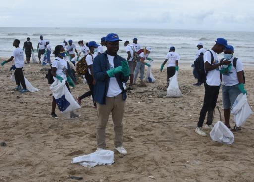 #EUBeachCleanup at Laboma Beach, Accra