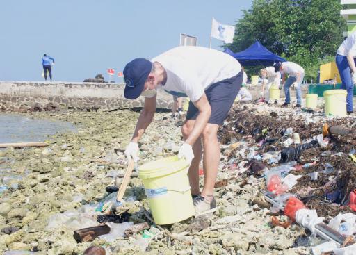 #EUBeachCleanup at Damar Island