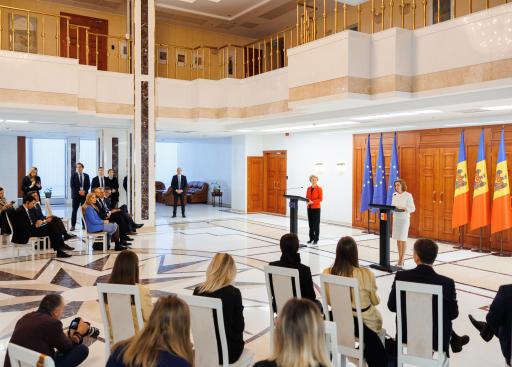 Joint press conference with Moldovan President
