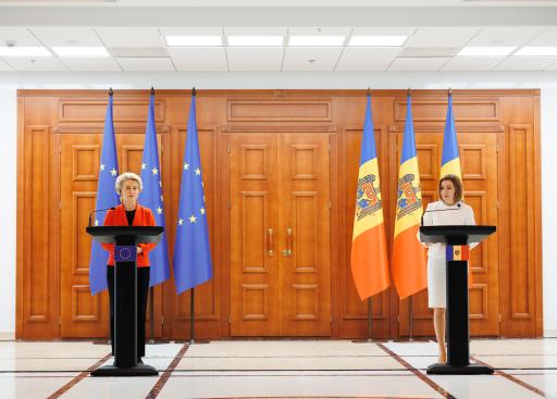 Joint press conference with Moldovan President 