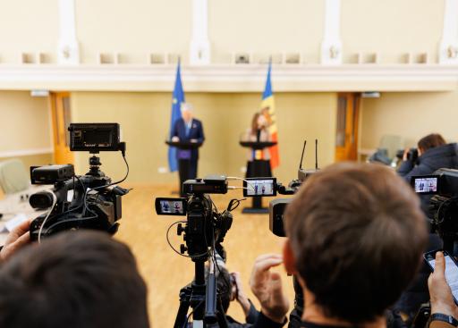 Press point of Didier Reynders, EU Commissioner for Justice and Moldovan Minister of Justice, Veronica Mihailov-Moraru