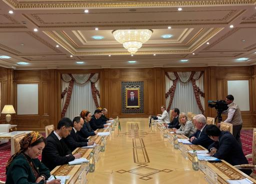 Turkmenistan: EU Special Representative for Central Asia and EU Special Representative for Human Rights with  the Speaker of the Parliament 
