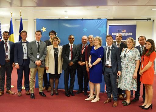 With Ambassador Iulia Matei, USEU Political Minister Counselor Jennifer Harhigh and EEAS Managing Director Americas Brian Glynn