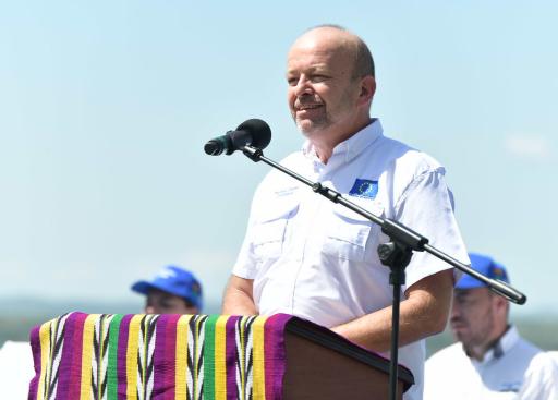 Embajador Thomas Peyker en su discurso de Transición Ecológica de Petén