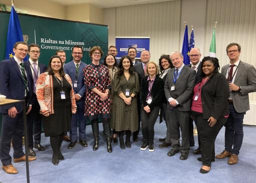 Family photo at the Irish Perm Rep