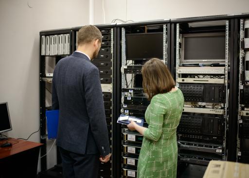 Ambassador Janis Mazeiks with Liliana Vitu, Chair of the Audio-visual Council