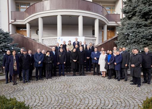 Embassy of Ukraine to the Republic of Moldova: EU Ambassador and Member States Ambassadors at the ceremony to mark one-year of Russia's invasion on Ukraine
