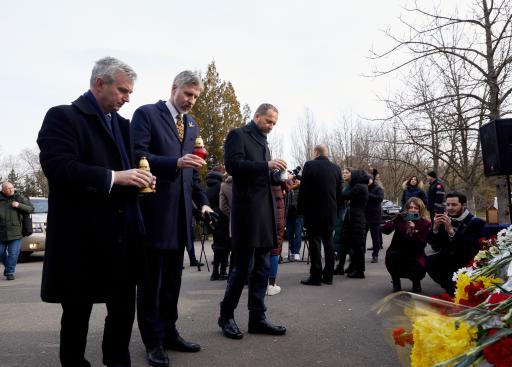 Embassy of Ukraine to the Republic of Moldova: EU Ambassador and Member States Ambassadors at the ceremony to mark one-year of Russia's invasion on Ukraine