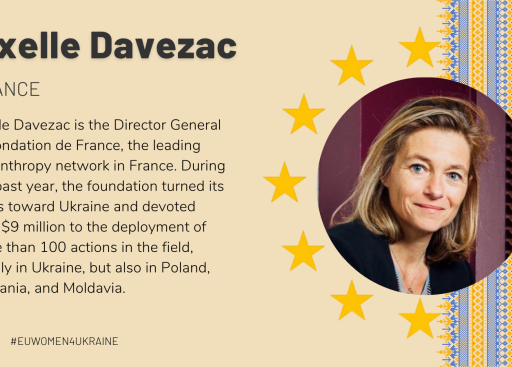 Image of Axelle Davezac and a description of her contributions.