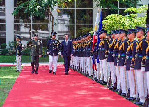 H. E. Massimo Santoro presented his credentials to H.E. President Ferdinand Marcos