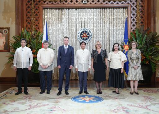H. E. Massimo Santoro presented his credentials to H.E. President Ferdinand Marcos Jr.