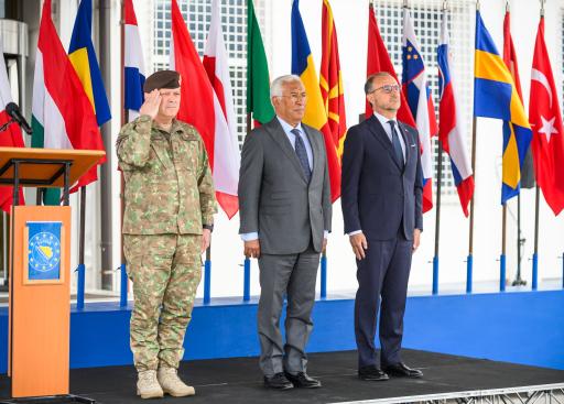 The President of the European Council, António Costa visits EUFOR in Sarajevo, BiH.