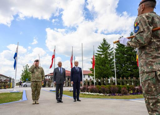 The President of the European Council, António Costa visits EUFOR in Sarajevo, BiH.