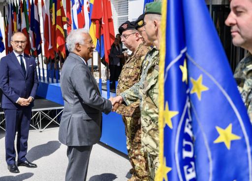 The President of the European Council, António Costa visits EUFOR in Sarajevo, BiH.