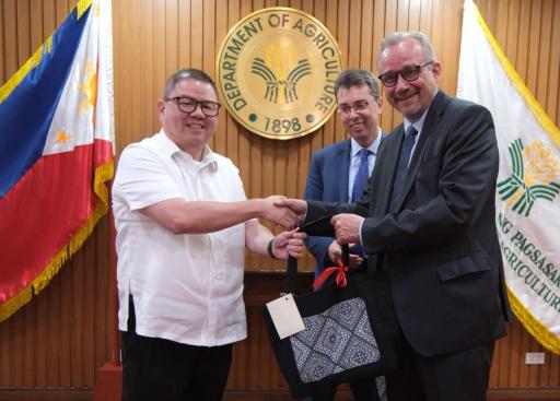 Ambassador Massimo Santoro courtesy call with PH Agriculture Sec. Francisco Tiu Laurel