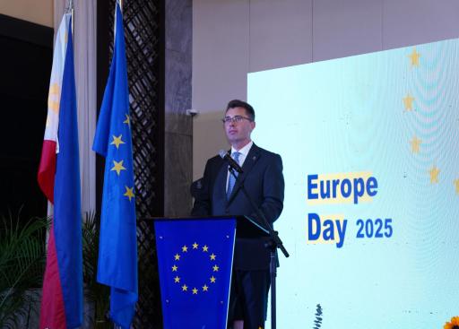 EU Amb. Massimo Santoro led the Europe Day celebrations to mark the 75th anniversary of the Schuman