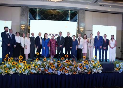 EU Amb. Massimo Santoro led the Europe Day celebrations to mark the 75th anniversary of the Schuman