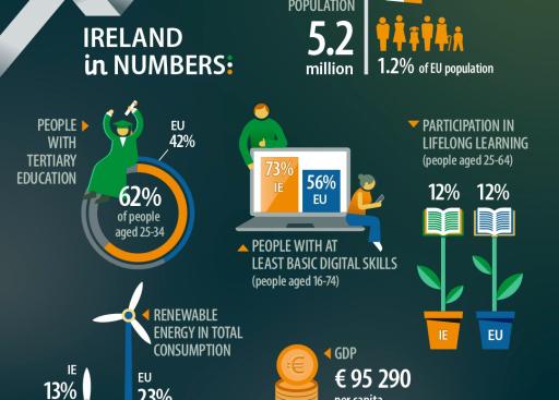 UE en números 2024: Irlanda