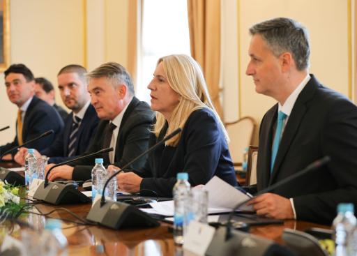 The President of the European Council, António Costa meets with the Presidency of BiH