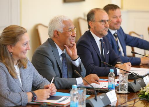 The President of the European Council, António Costa meets with the Presidency of BiH