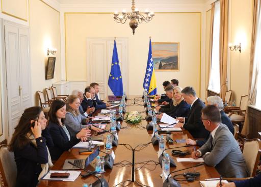 The President of the European Council, António Costa meets with the Presidency of BiH