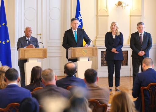 The President of the European Council, António Costa meets with the Presidency of BiH