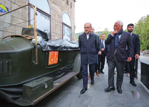 President Costa toured part of Sarajevo city