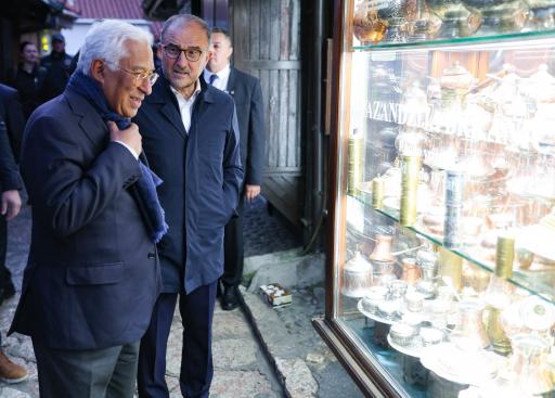 President Costa toured part of Sarajevo city