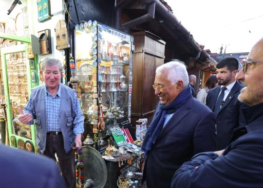 President Costa toured part of Sarajevo city