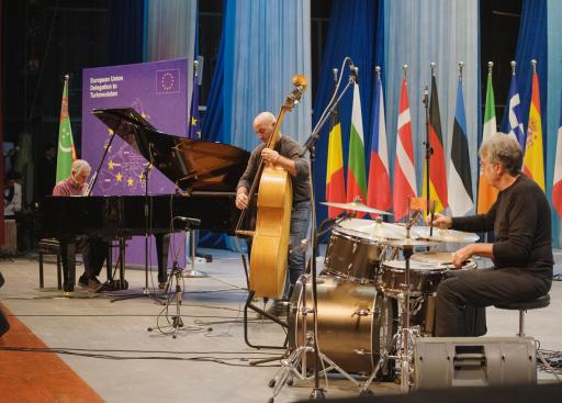 Jazz concert of the Italian Antonio Flinta Trio in Ashgabat, 24 November 2024