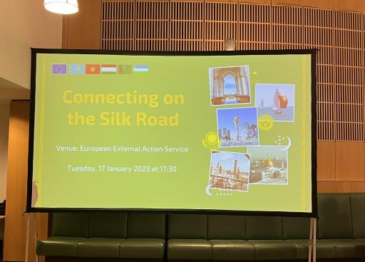 Connecting on the Silk Road invitation logo