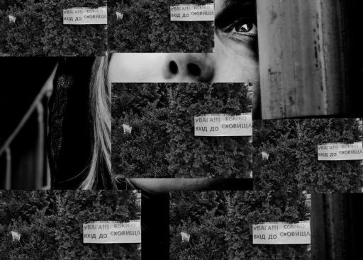 Marianna GLYNSKA Attention_Entrance_to_shelter